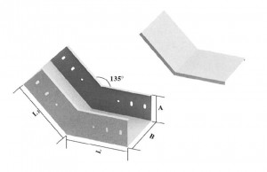 45度垂直等徑下彎通XQJ-C-45°B